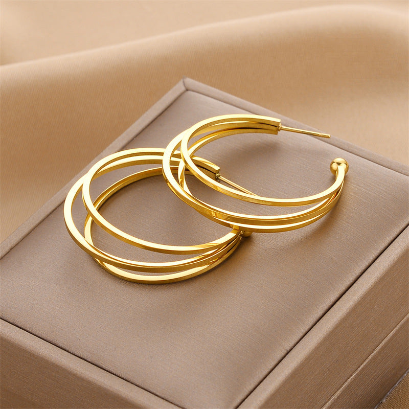 Earrings With Circles ,Only Self-pickup Is Supported, And The Displayed Prices Are All Self-pickup Prices