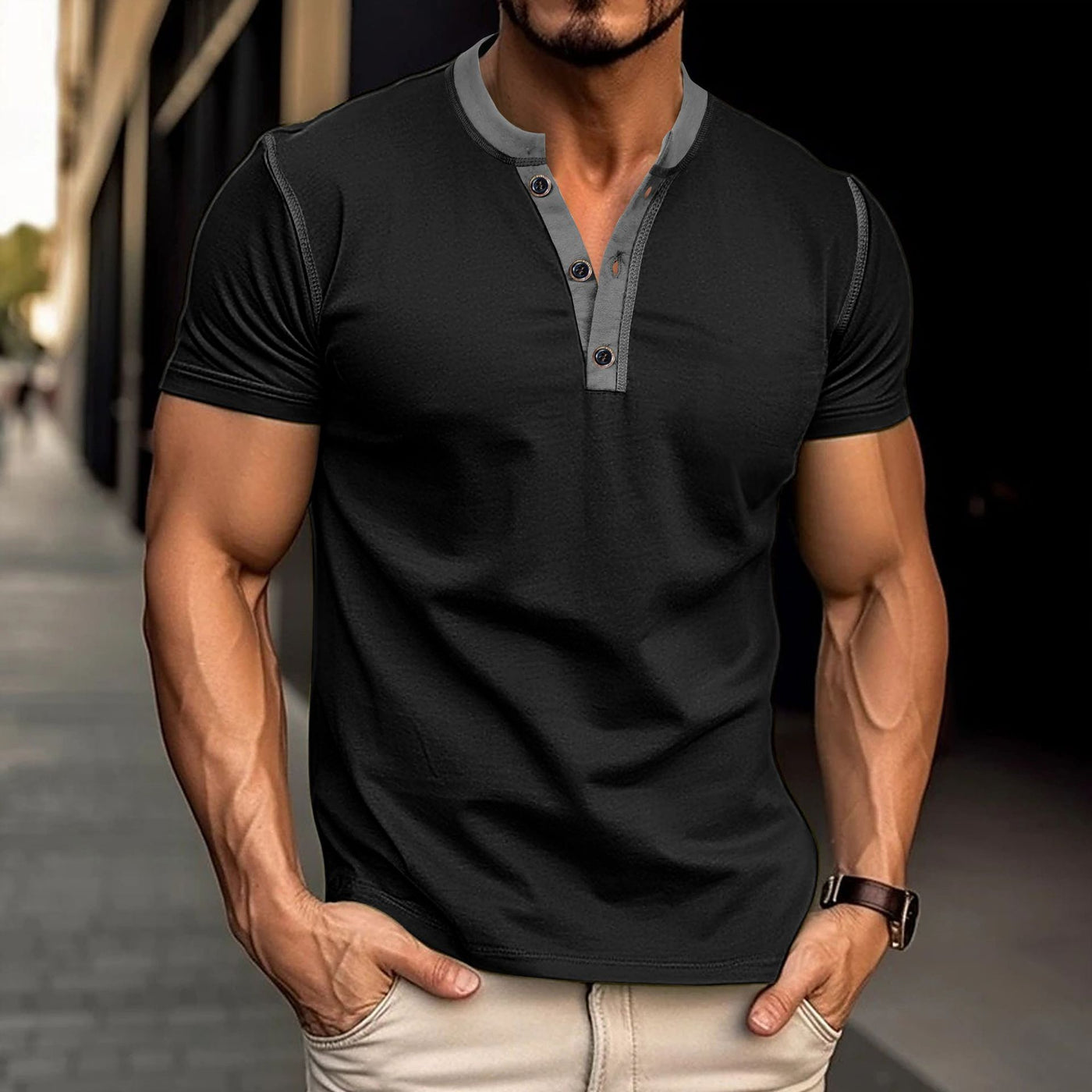 Fashion Short-sleeved Polo Shirt