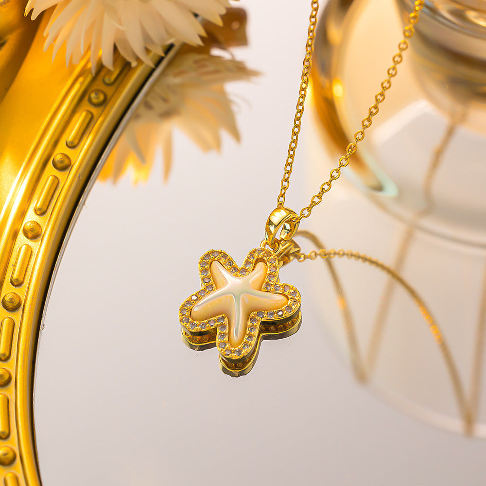Necklace,stainless Steel,with Sea Star ,Only Self-pickup Is Supported, And The Displayed Prices Are All Self-pickup Prices