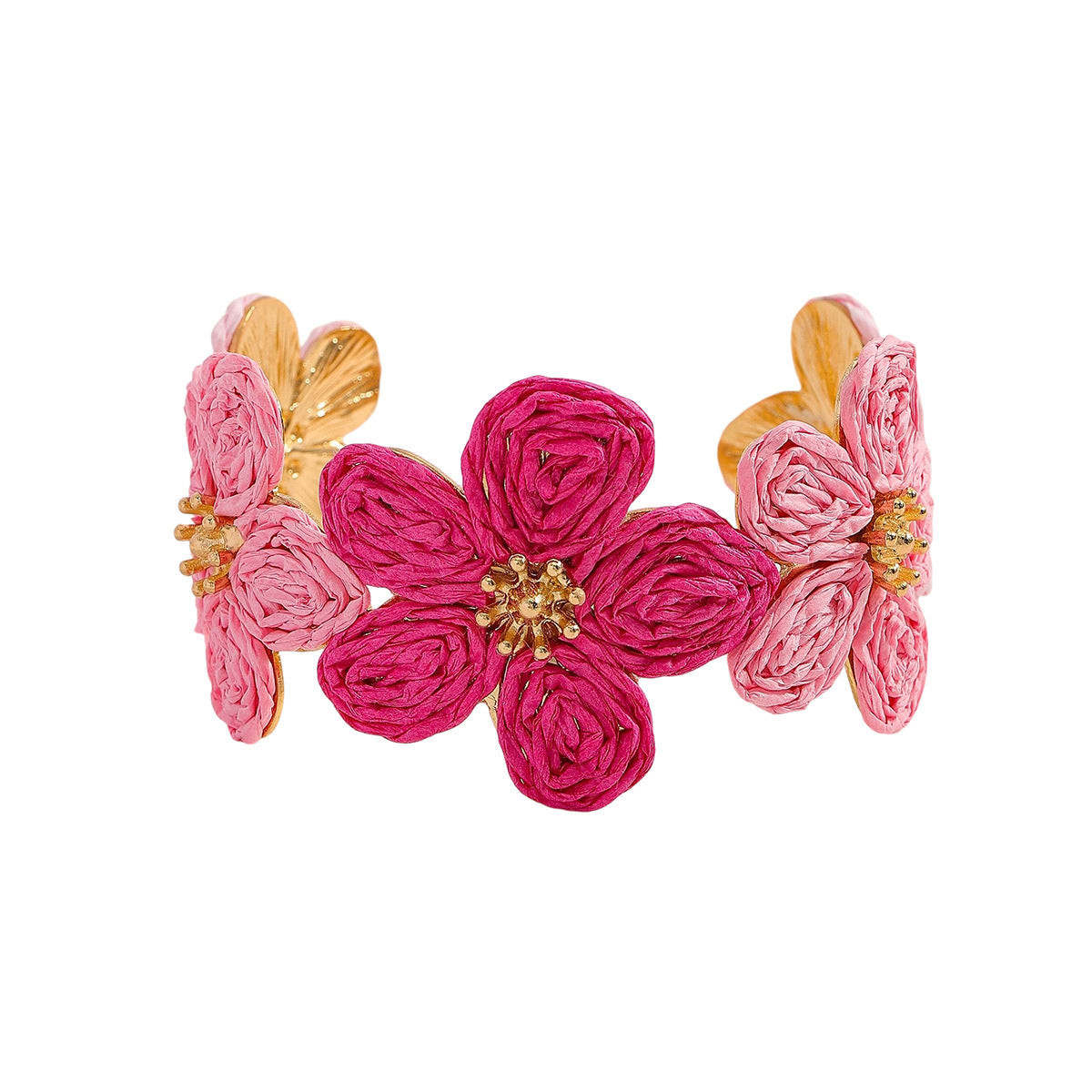 Raffia Retro Diamonds Fashion Design Alloy Bracelet