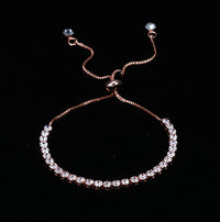 Rinhoo Charm Solid Crystal Rhinestone Bangle