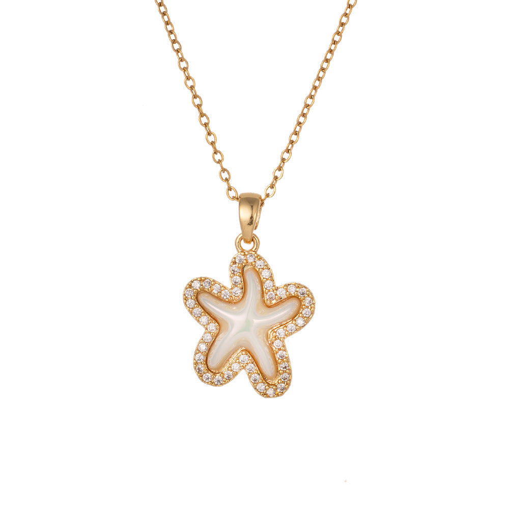 Necklace,stainless Steel,with Sea Star ,Only Self-pickup Is Supported, And The Displayed Prices Are All Self-pickup Prices