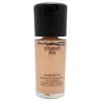 MAC Studio Fix Fluid SPF 15 24Hr Matte Foundation – Shade NC27 | 1 oz