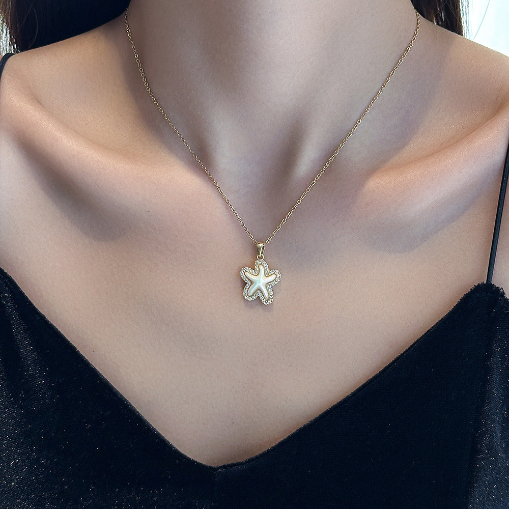 Necklace,stainless Steel,with Sea Star ,Only Self-pickup Is Supported, And The Displayed Prices Are All Self-pickup Prices