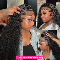 HD Deep Wave Curly Lace Front Hair Wig