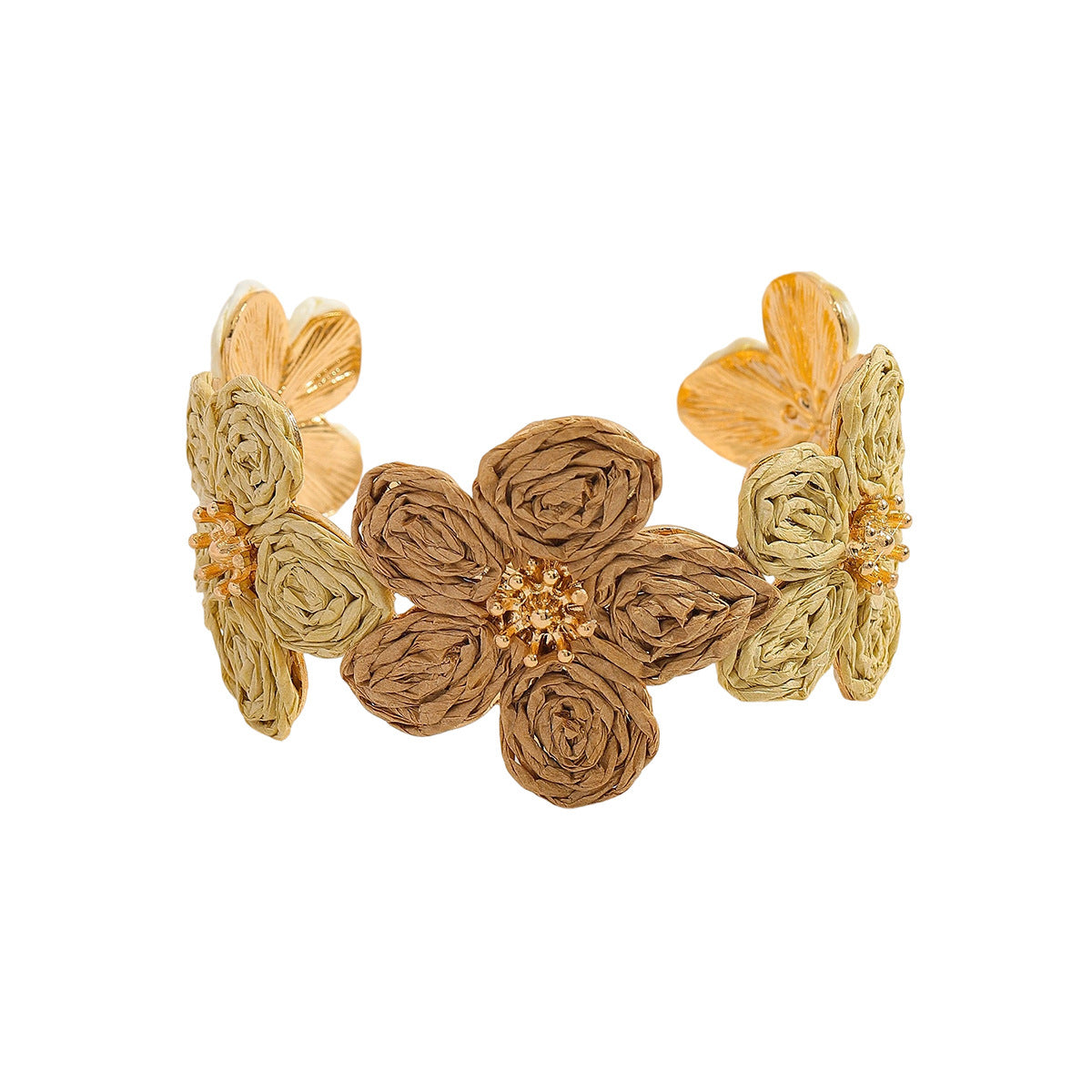 Raffia Retro Diamonds Fashion Design Alloy Bracelet