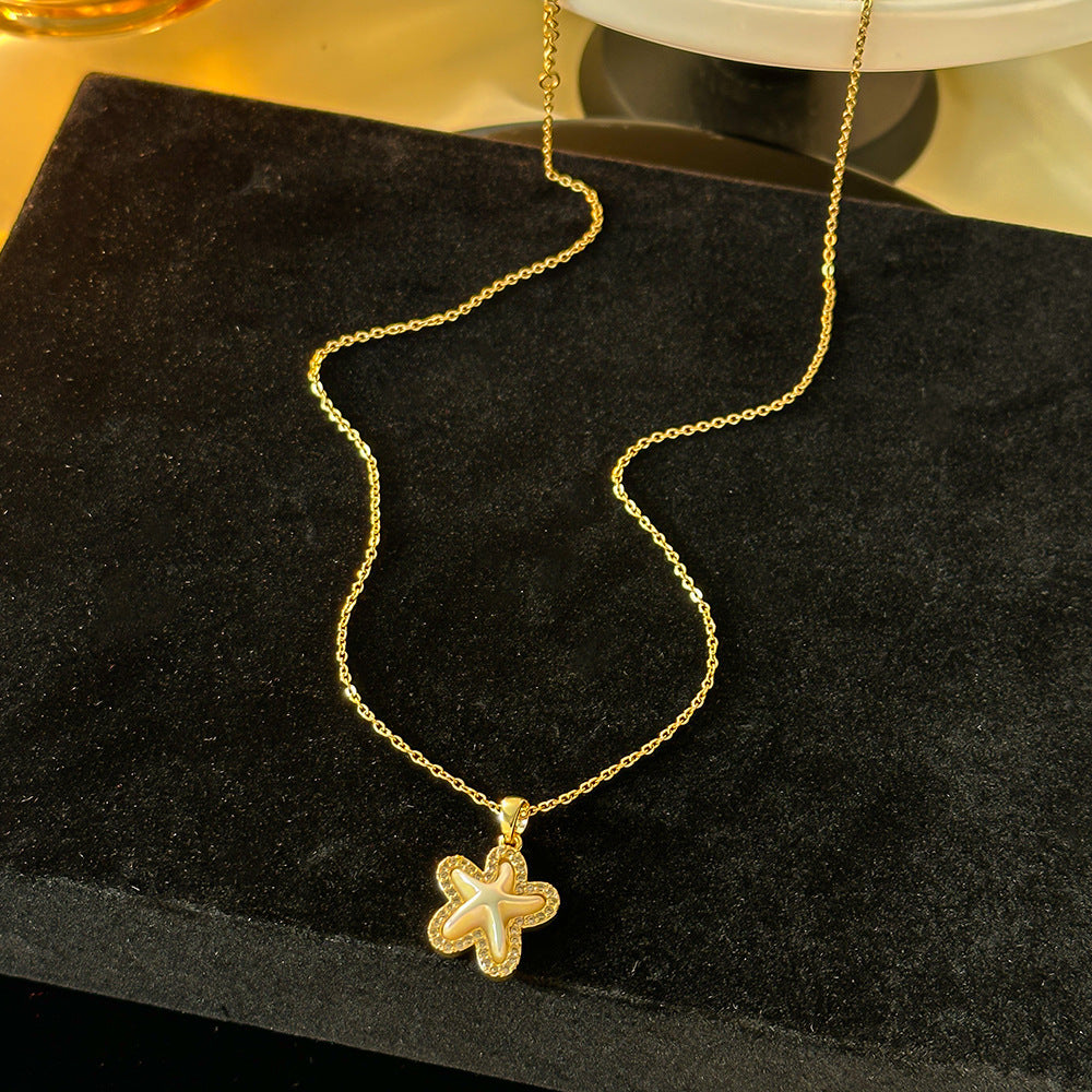 Necklace,stainless Steel,with Sea Star ,Only Self-pickup Is Supported, And The Displayed Prices Are All Self-pickup Prices