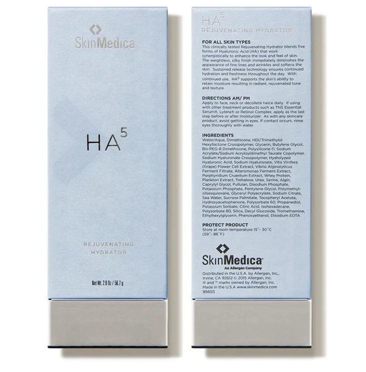SkinMedica HA5 Rejuvenating Hydrator – 2 oz | Hyaluronic Acid Moisturizer | Brand New Sealed