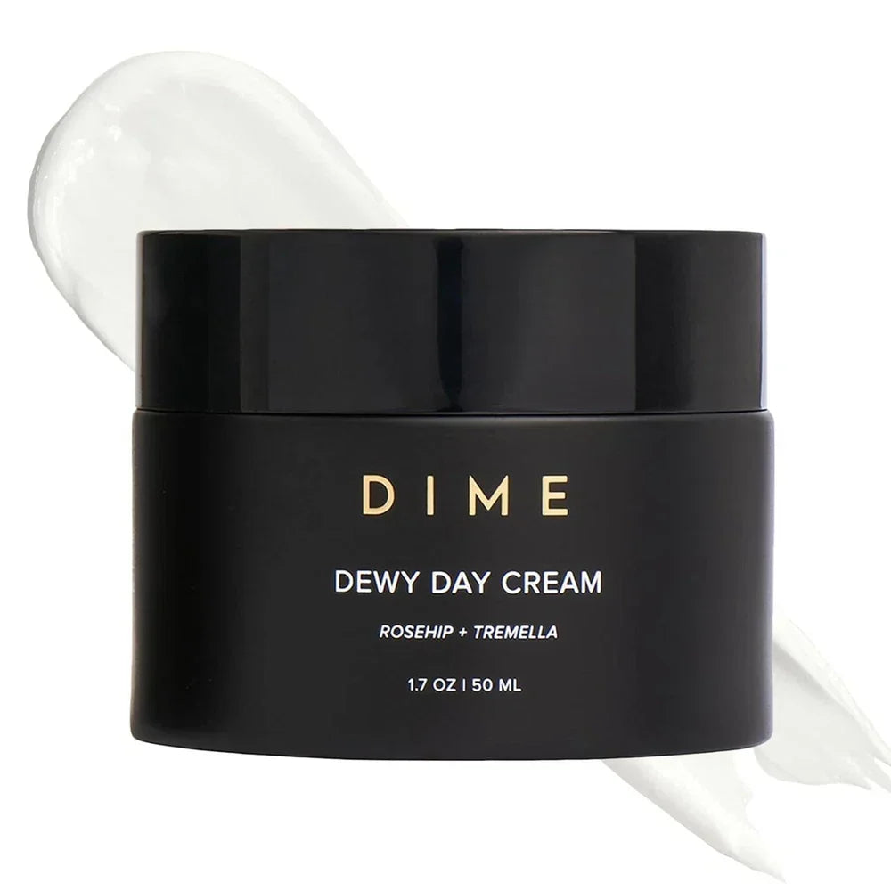 DIME Beauty Dewy Day Cream – Morning Face Moisturizer with Rosehip Oil & Snow Mushroom | 1.7 oz